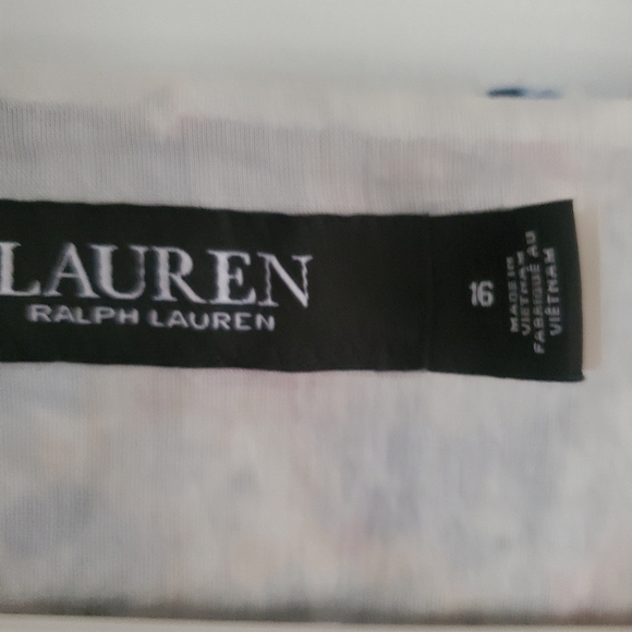 Ralph Lauren Black Label Prairie All Over Floral Print Midi Dress Womans Size 16 - Picture 8 of 10